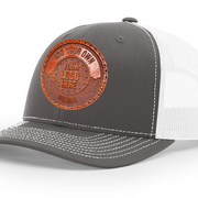 Custom Leather Permanent Patch Trucker Hat