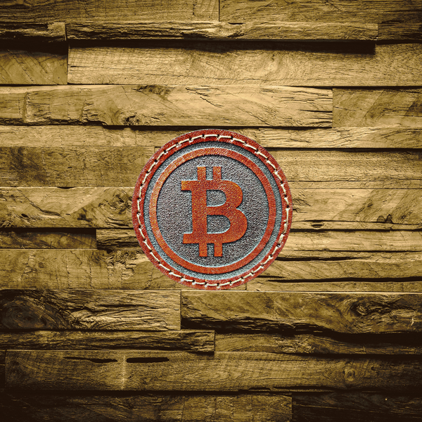 Bitcoin Crypto Leather VELCRO PATCH