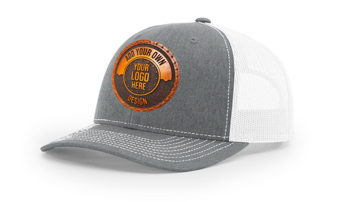 Custom Velcro Leather Patch Trucker Hat