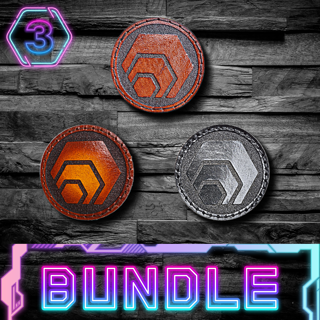 Hex Crypto Bundle Velcro Leather Patch